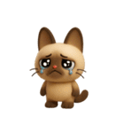 もっちりシャム猫3D（個別スタンプ：24）