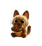 もっちりシャム猫3D（個別スタンプ：26）