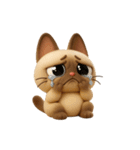もっちりシャム猫3D（個別スタンプ：28）