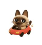 もっちりシャム猫3D（個別スタンプ：32）