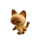 もっちりシャム猫3D（個別スタンプ：38）