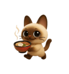 もっちりシャム猫3D（個別スタンプ：39）