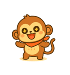 さるの感情スタンプ「ウキっと！喜怒哀楽」（個別スタンプ：5）