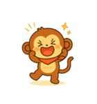 さるの感情スタンプ「ウキっと！喜怒哀楽」（個別スタンプ：6）