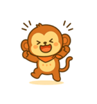 さるの感情スタンプ「ウキっと！喜怒哀楽」（個別スタンプ：7）