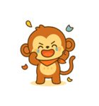さるの感情スタンプ「ウキっと！喜怒哀楽」（個別スタンプ：9）