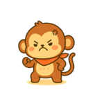 さるの感情スタンプ「ウキっと！喜怒哀楽」（個別スタンプ：10）