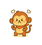 さるの感情スタンプ「ウキっと！喜怒哀楽」（個別スタンプ：12）