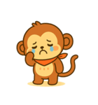 さるの感情スタンプ「ウキっと！喜怒哀楽」（個別スタンプ：15）