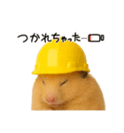 職人さんの連絡スタンプ8(ハムver.)（個別スタンプ：21）