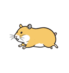 シュールでかわいいハムスターのスタンプ（個別スタンプ：1）