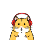 シュールでかわいいハムスターのスタンプ（個別スタンプ：2）