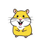シュールでかわいいハムスターのスタンプ（個別スタンプ：3）