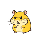 シュールでかわいいハムスターのスタンプ（個別スタンプ：4）
