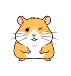 シュールでかわいいハムスターのスタンプ（個別スタンプ：5）