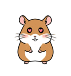 シュールでかわいいハムスターのスタンプ（個別スタンプ：12）