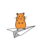 シュールでかわいいハムスターのスタンプ（個別スタンプ：16）