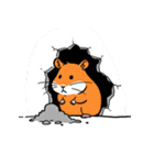 シュールでかわいいハムスターのスタンプ（個別スタンプ：22）