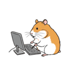 シュールでかわいいハムスターのスタンプ（個別スタンプ：23）