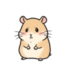 シュールでかわいいハムスターのスタンプ（個別スタンプ：37）