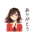 ちょうどいい女性の冬★ほっこり（個別スタンプ：3）