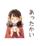 ちょうどいい女性の冬★ほっこり（個別スタンプ：7）