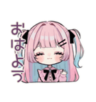 姫カットの地雷ちゃん♡病みかわ（個別スタンプ：2）