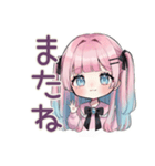 姫カットの地雷ちゃん♡病みかわ（個別スタンプ：3）