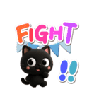 クロネコすたんぷ☆3D【冬・あけおめ】（個別スタンプ：16）