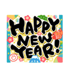 [再販]開運年賀 飛び出す昇り筆字（個別スタンプ：4）