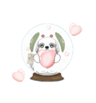 B＆Wの動くシーズー犬 2025 「雪うさぎ」（個別スタンプ：19）