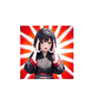 冬の着物ガール☆日常＆クリスマススタンプ（個別スタンプ：8）