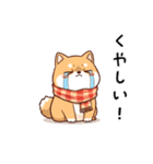 【冬に使える】もちふわ柴犬3！（個別スタンプ：8）