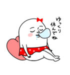 ムチムチの白い生き物19（個別スタンプ：26）