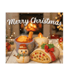 クリスマスお正月＊ぷっくりミルクティー（個別スタンプ：6）