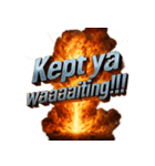 爆発文字！！（個別スタンプ：2）