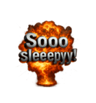 爆発文字！！（個別スタンプ：6）