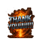 爆発文字！！（個別スタンプ：7）