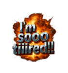 爆発文字！！（個別スタンプ：8）