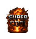 爆発文字！！（個別スタンプ：9）