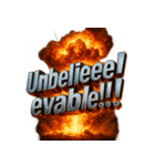 爆発文字！！（個別スタンプ：10）