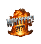 爆発文字！！（個別スタンプ：14）