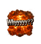爆発文字！！（個別スタンプ：15）