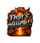 爆発文字！！（個別スタンプ：16）