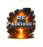爆発文字！！（個別スタンプ：18）