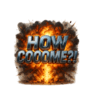 爆発文字！！（個別スタンプ：19）