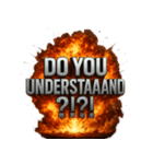 爆発文字！！（個別スタンプ：20）