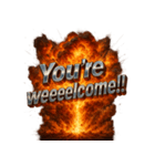 爆発文字！！（個別スタンプ：23）