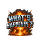 爆発文字！！（個別スタンプ：25）