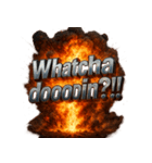 爆発文字！！（個別スタンプ：27）